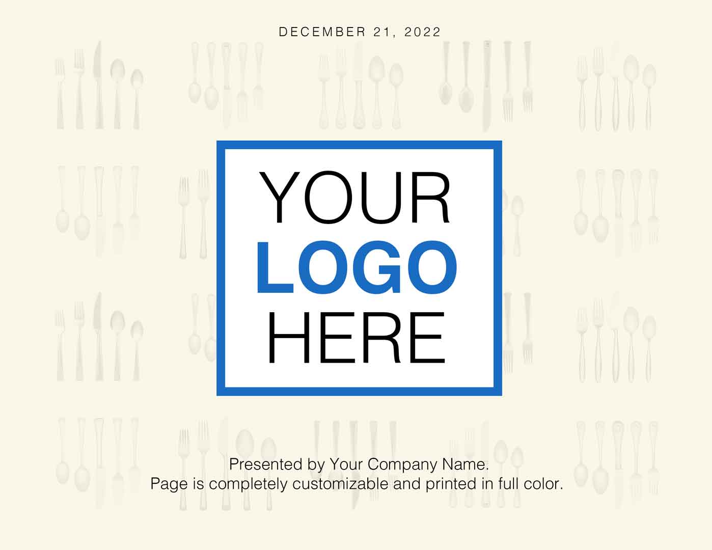 Company Logo Gift - Coffee Table Book - Reward Your Appetite